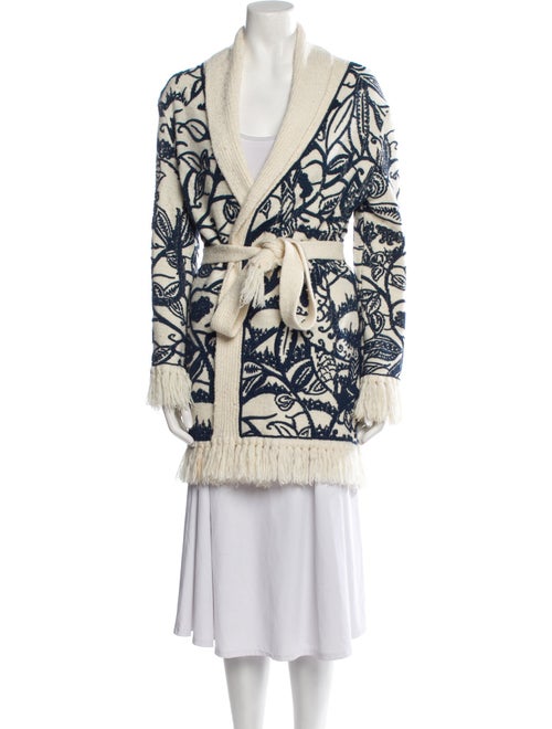 Christian Dior Printed V-Neck Sweater