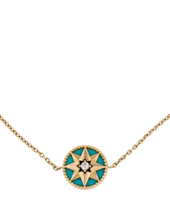 Christian Dior 18K Turquoise & Diamond Rose des Vents Bracelet