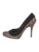 Christian Dior Leather Animal Print Pumps