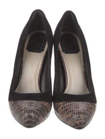 Christian Dior Leather Animal Print Pumps