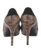 Christian Dior Leather Animal Print Pumps