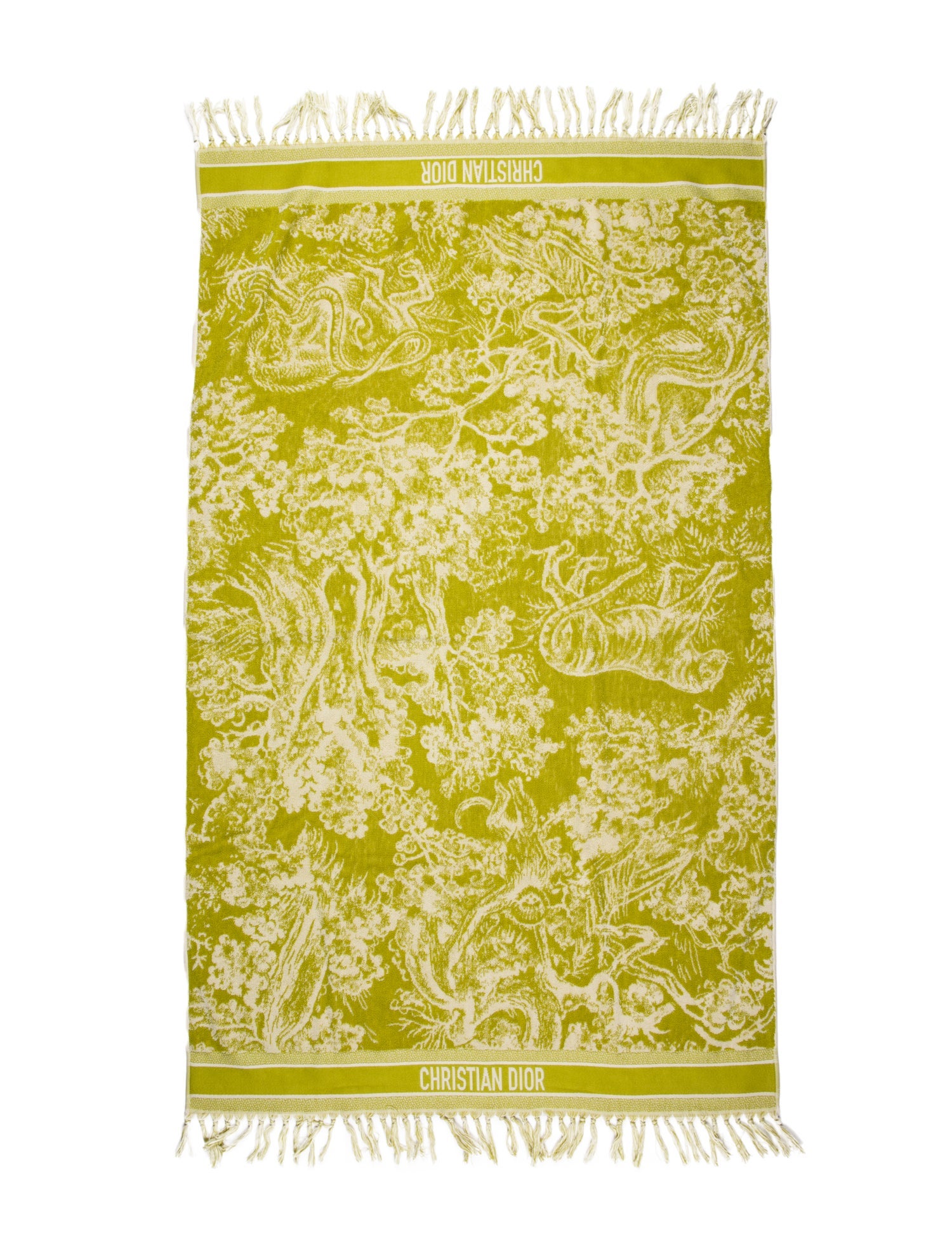 Christian Dior Toile de Jouy Reverse Beach Towel