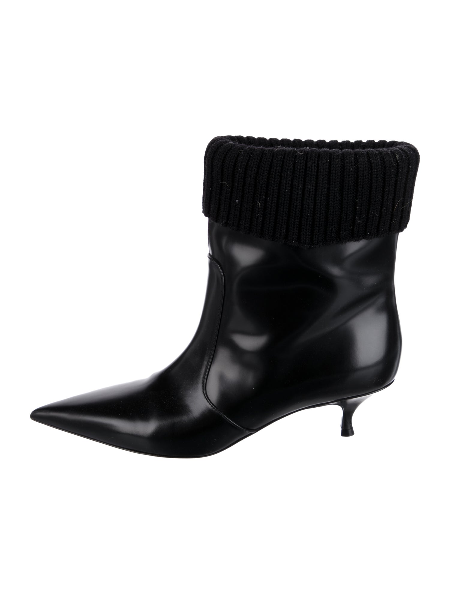 Christian Dior Leather Sock Boots