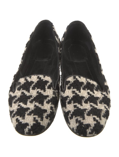 Christian Dior Houndstooth Print Loafers