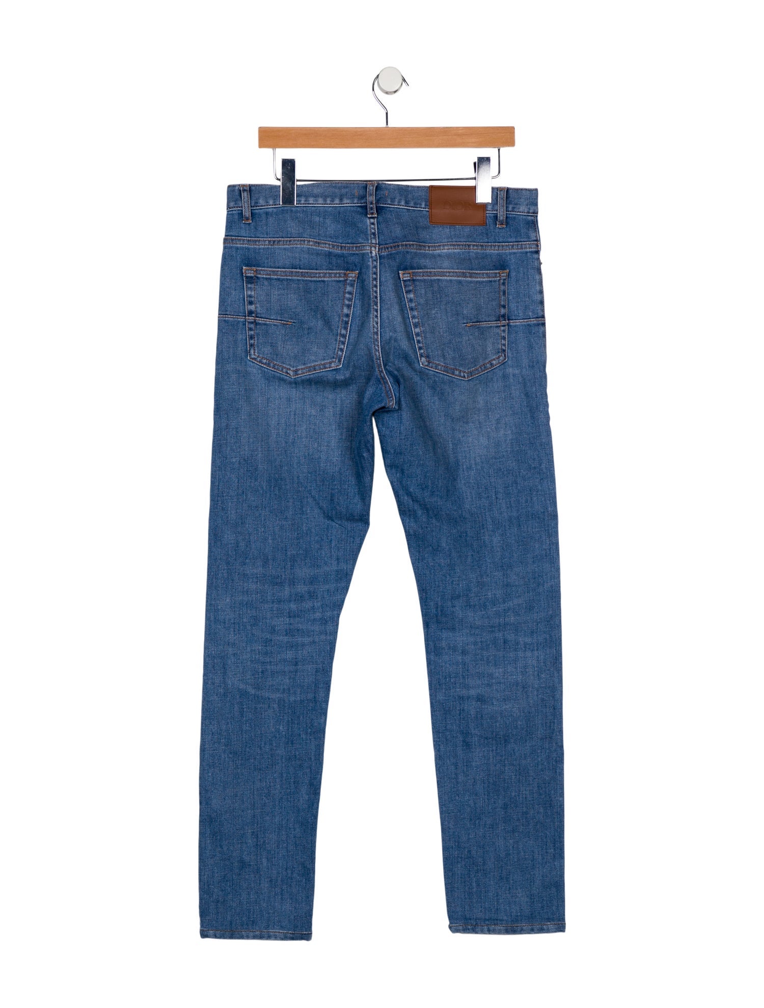 Christian Dior Mid-Rise Straight Leg Jeans