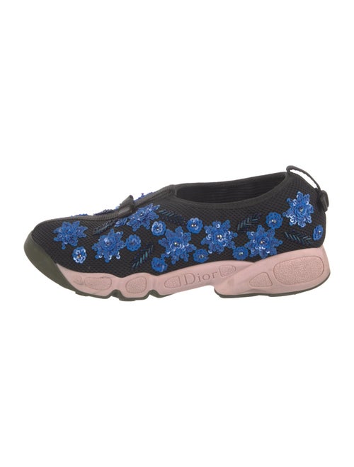 Christian Dior Nylon Floral Print Sneakers