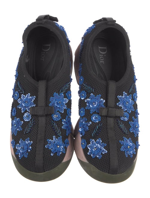 Christian Dior Nylon Floral Print Sneakers
