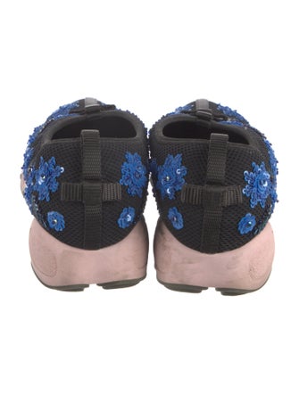 Christian Dior Nylon Floral Print Sneakers