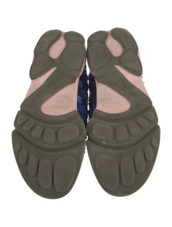 Christian Dior Nylon Floral Print Sneakers