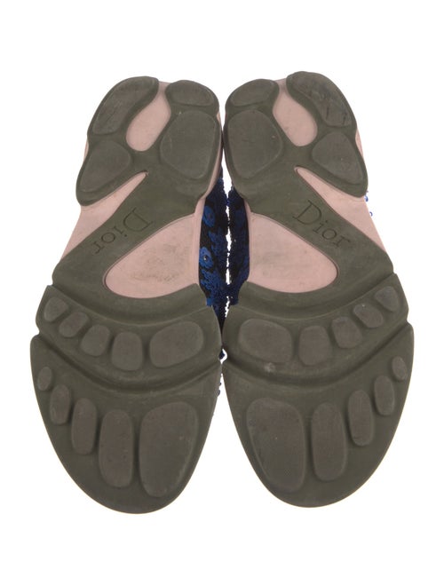 Christian Dior Nylon Floral Print Sneakers