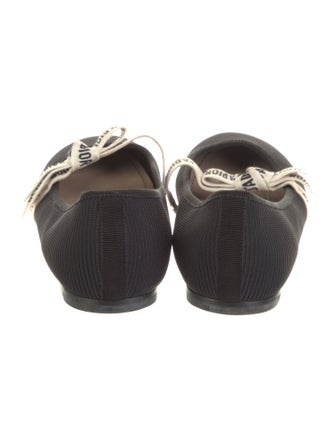 Christian Dior Bow Accents Mary Jane Flats