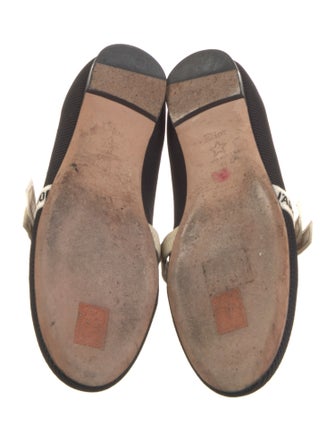 Christian Dior Bow Accents Mary Jane Flats