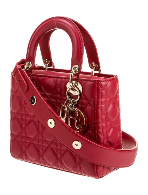 Christian Dior Leather Top Handle Bag Small