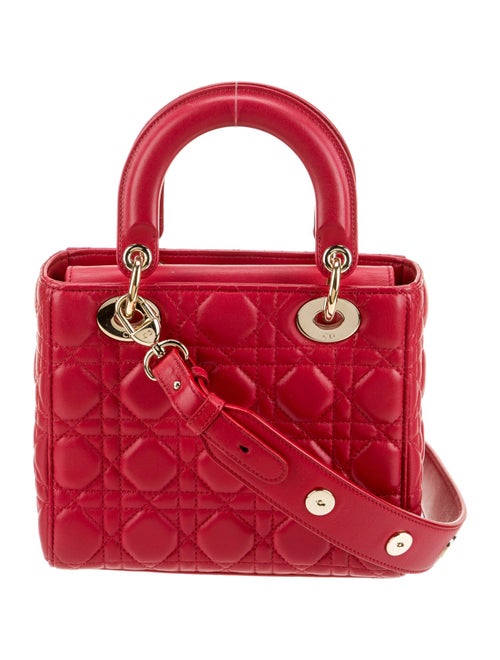 Christian Dior Leather Top Handle Bag Small