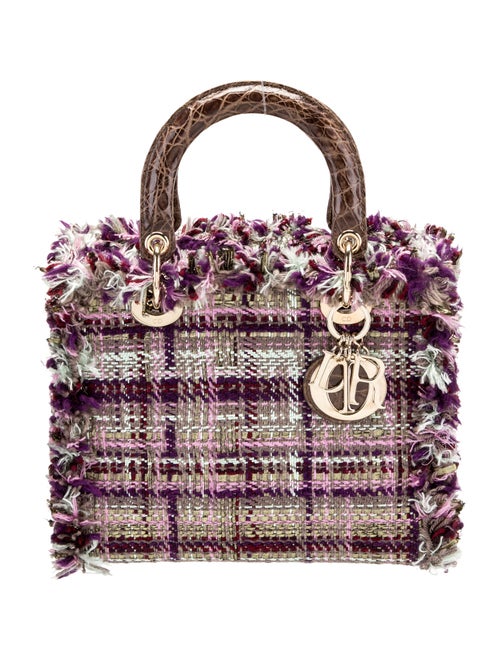 Christian Dior Tweed Lady Dior Medium