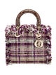 Christian Dior Tweed Lady Dior Medium