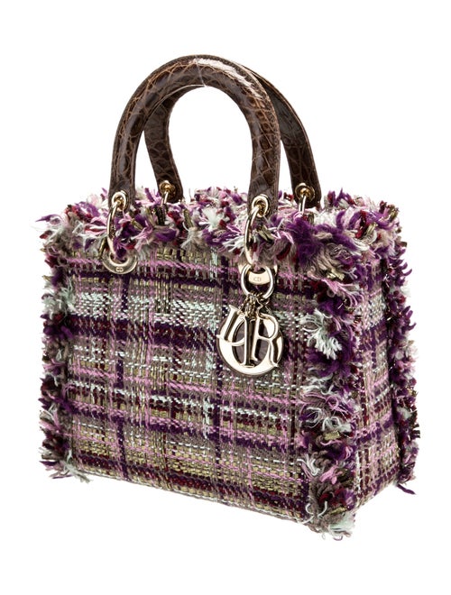Christian Dior Tweed Lady Dior Medium