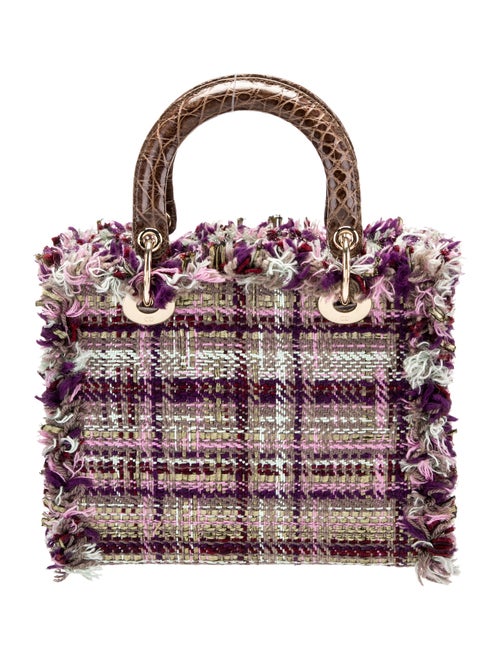 Christian Dior Tweed Lady Dior Medium