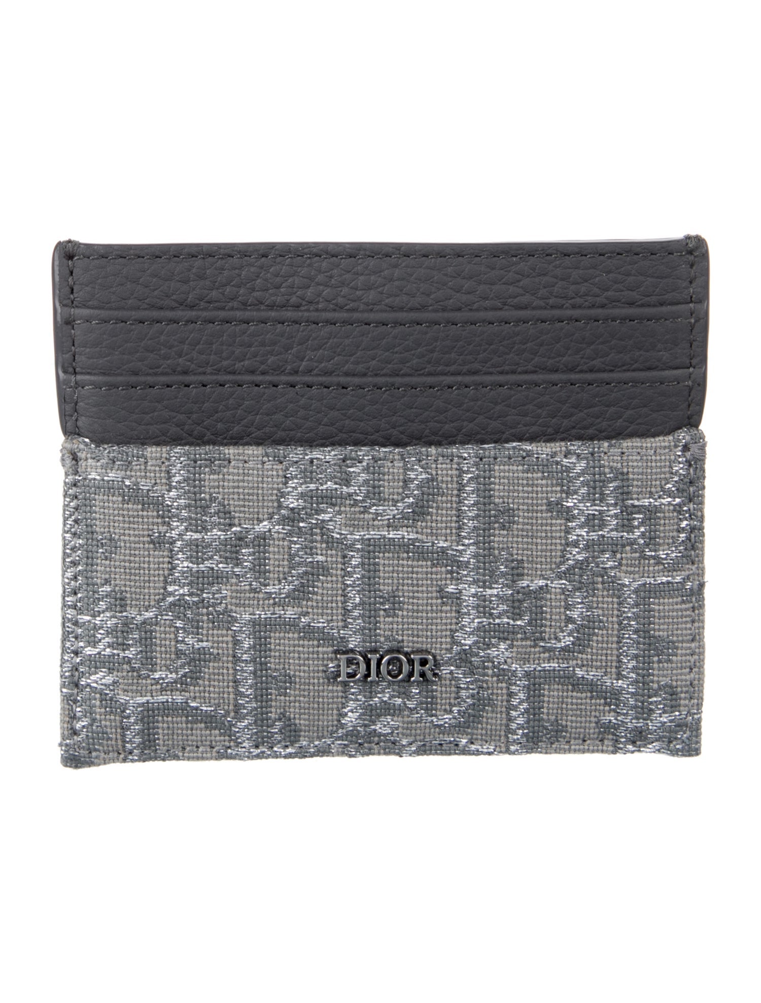DIOR MEN Oblique Jacquard Jacquard Card Holder