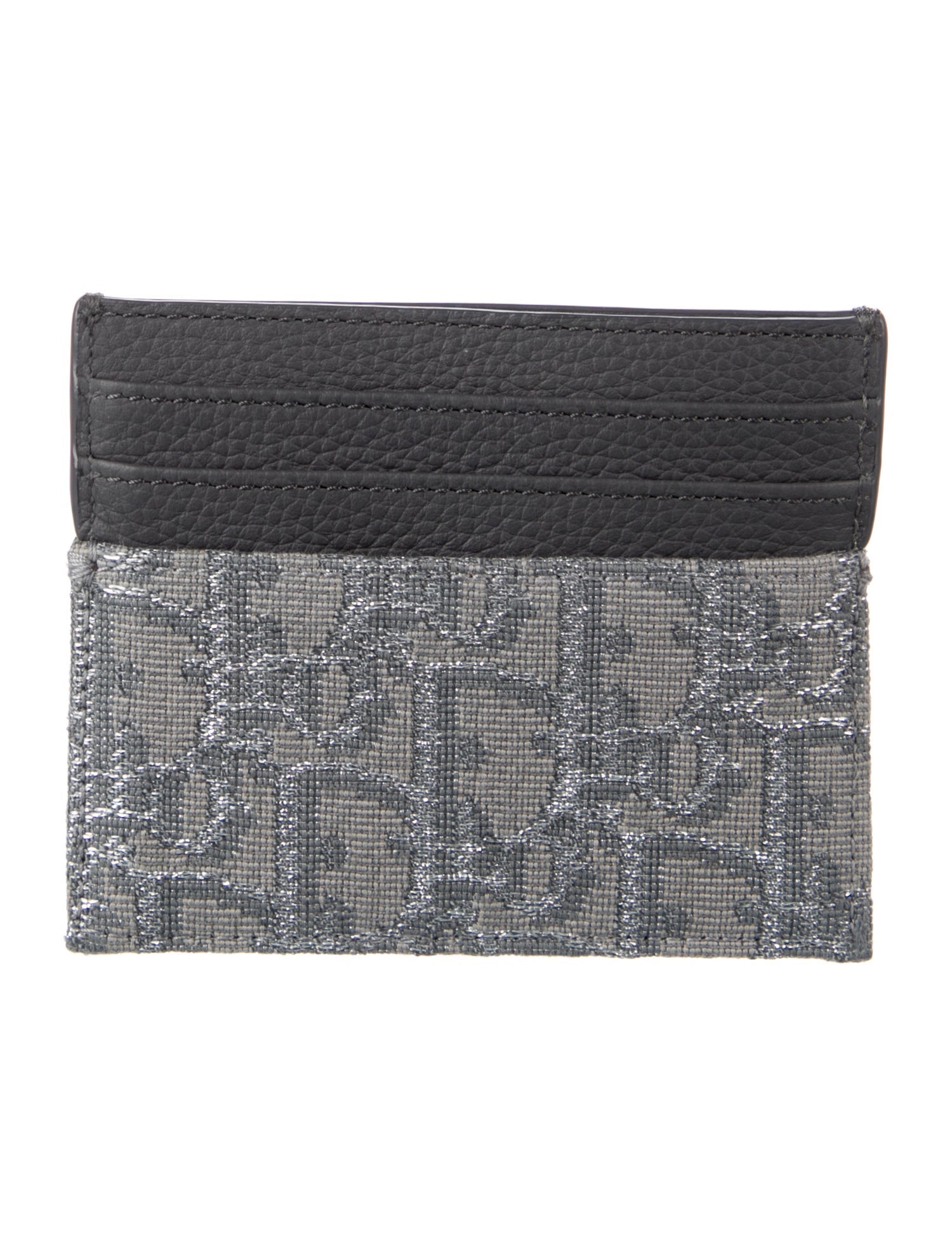 DIOR MEN Oblique Jacquard Jacquard Card Holder