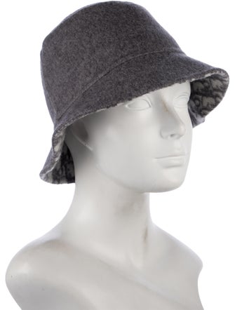 Christian Dior Wool Oblique Bucket Hat