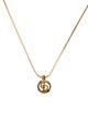 Christian Dior Vintage Small CD Pendant Necklace