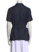 Christian Dior Short Sleeve Button-Up Top