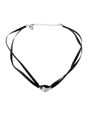 Christian Dior Vintage Logo Choker Necklace