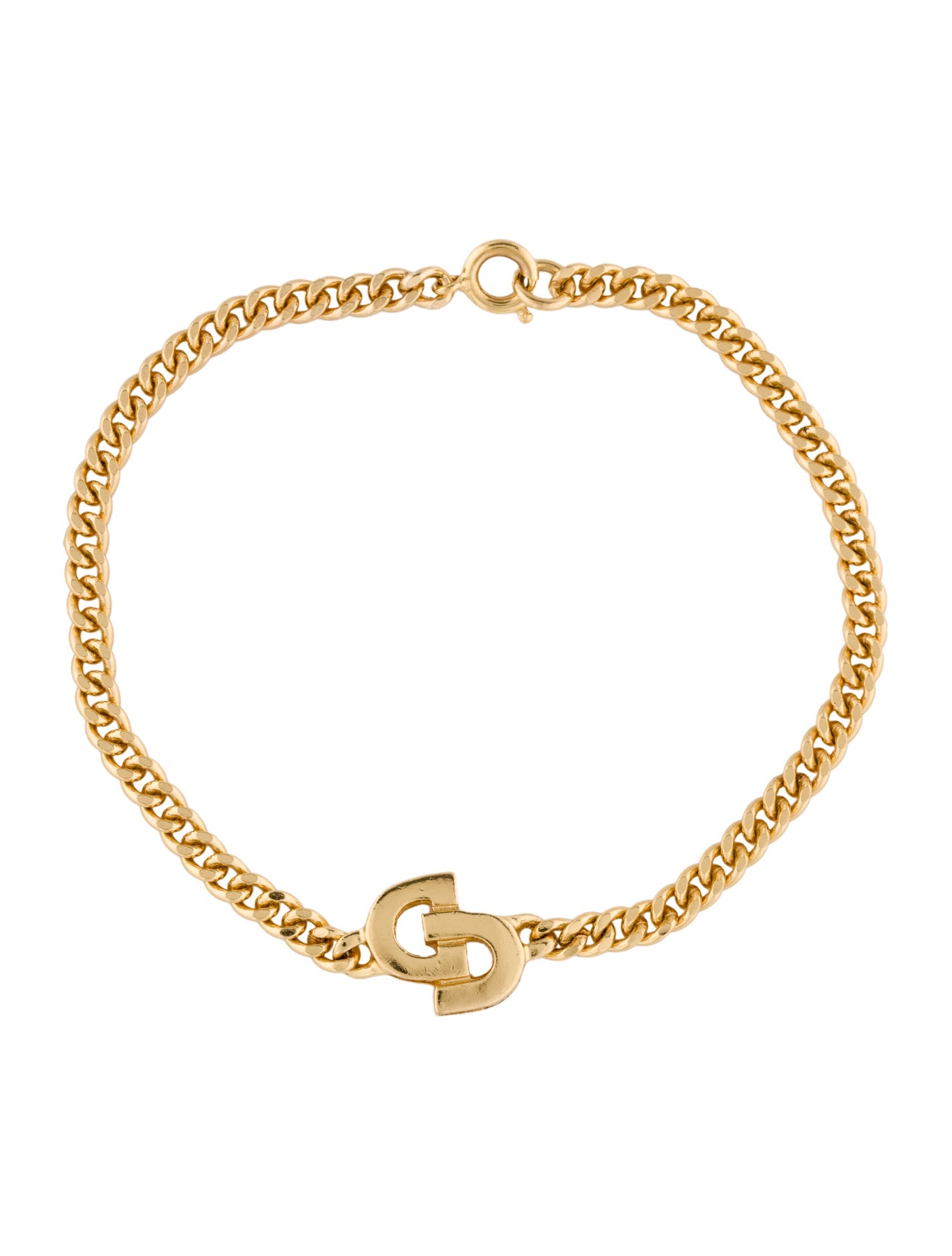 Christian Dior Vintage CD Station Bracelet