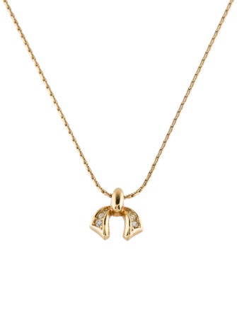 Christian Dior Vintage Crystal Pendant Necklace