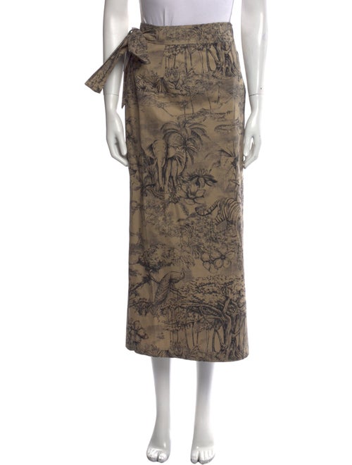 Christian Dior Printed Midi Length Skirt