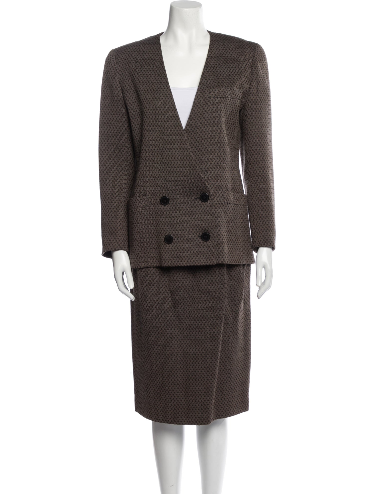Christian Dior Suit Wool Skirt Suit