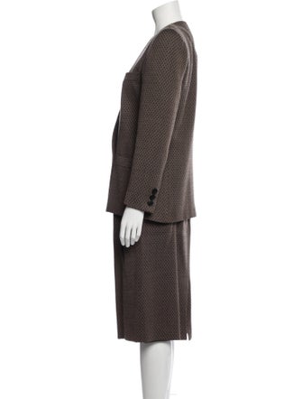 Christian Dior Suit Wool Skirt Suit