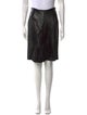 Christian Dior Leather Knee-Length Skirt