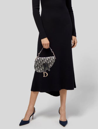 Christian Dior Oblique Jacquard Oblique Saddle Mini