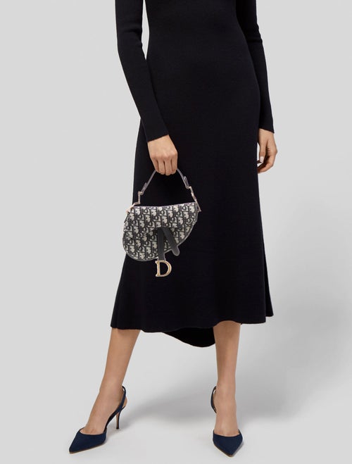 Christian Dior Oblique Jacquard Oblique Saddle Mini