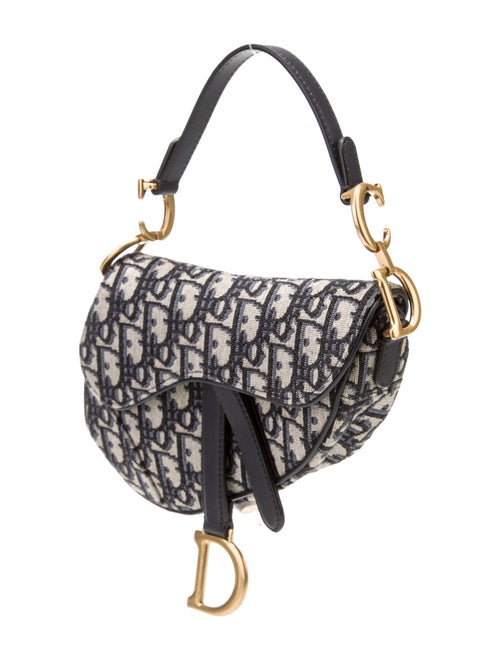 Christian Dior Oblique Jacquard Oblique Saddle Mini
