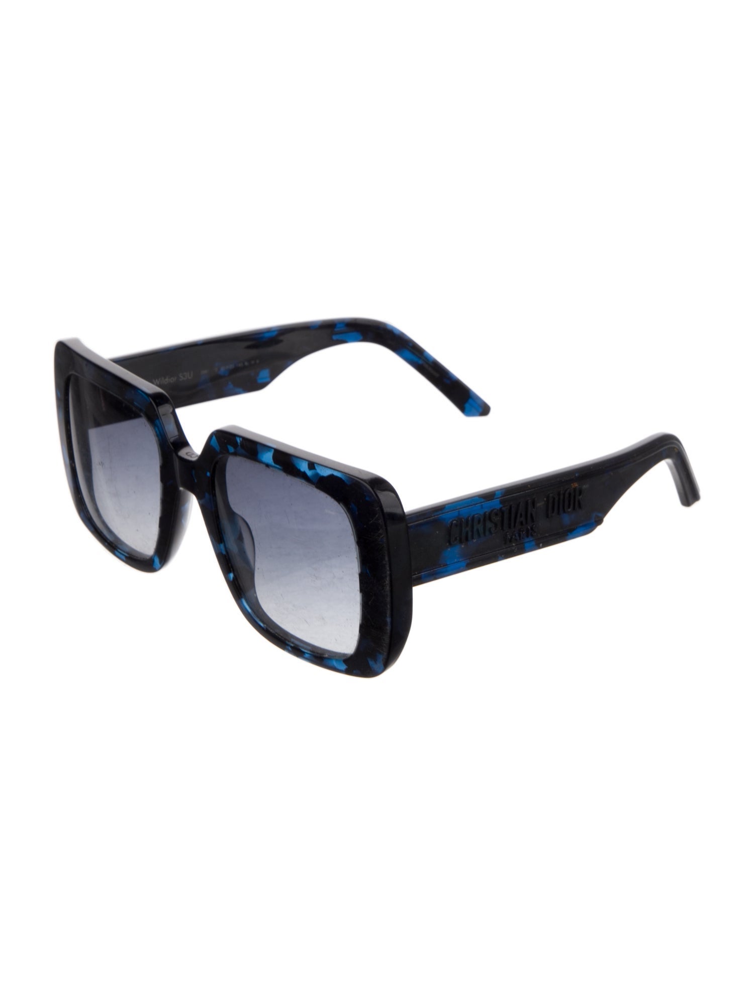 Christian Dior 502744 Square Sunglasses - Blue Sunglasses