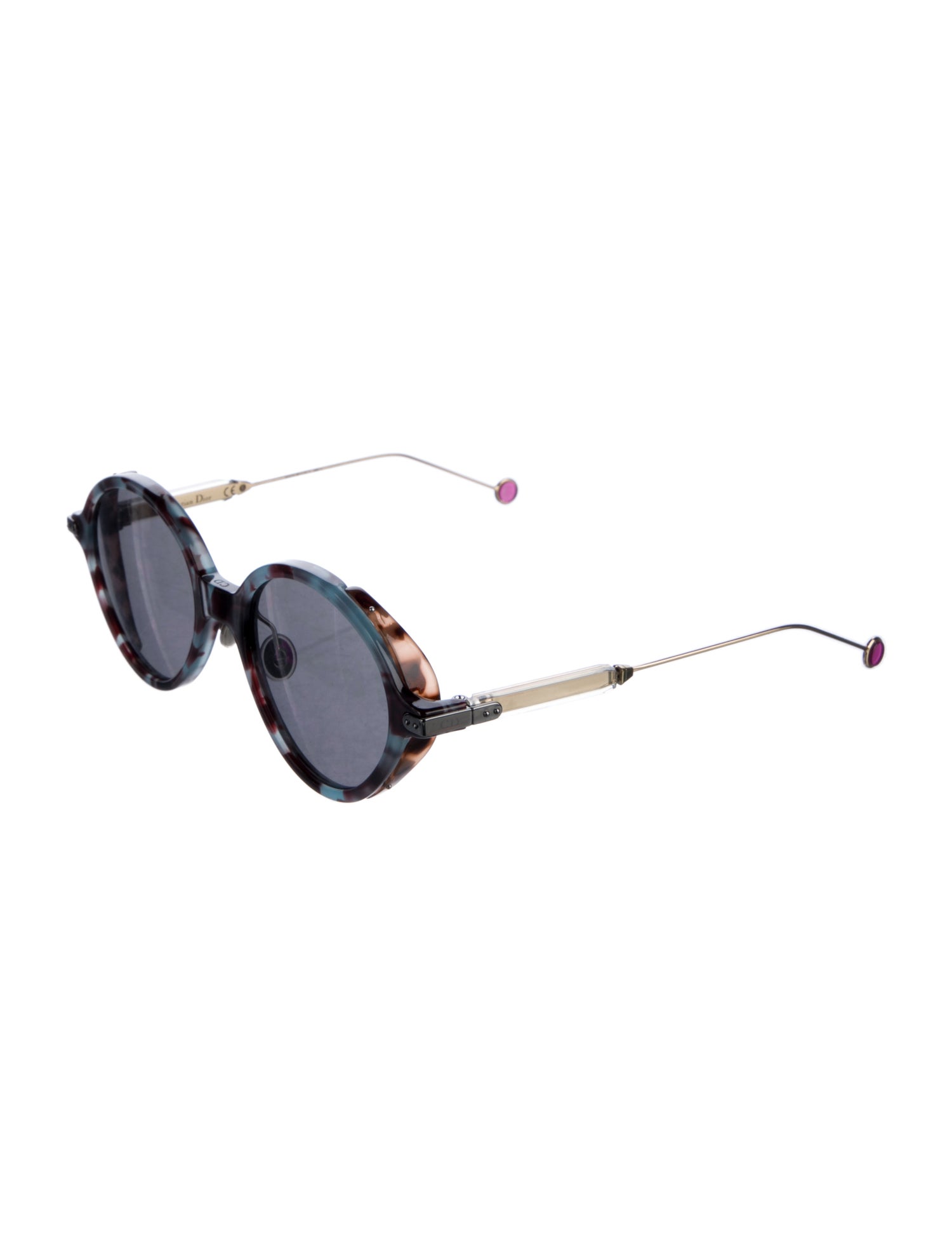 Christian Dior Umbrage Round Sunglasses - Brown Sunglasses 