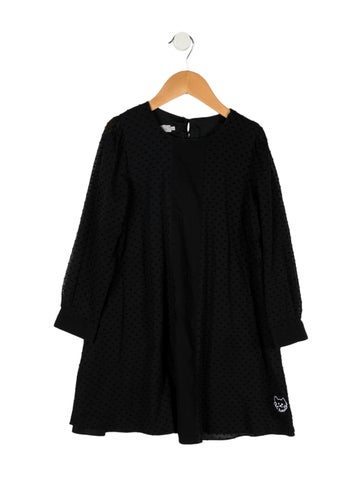 Christian Dior Sizes 7-16 Girls' Solid Long Sleeve Dress 8