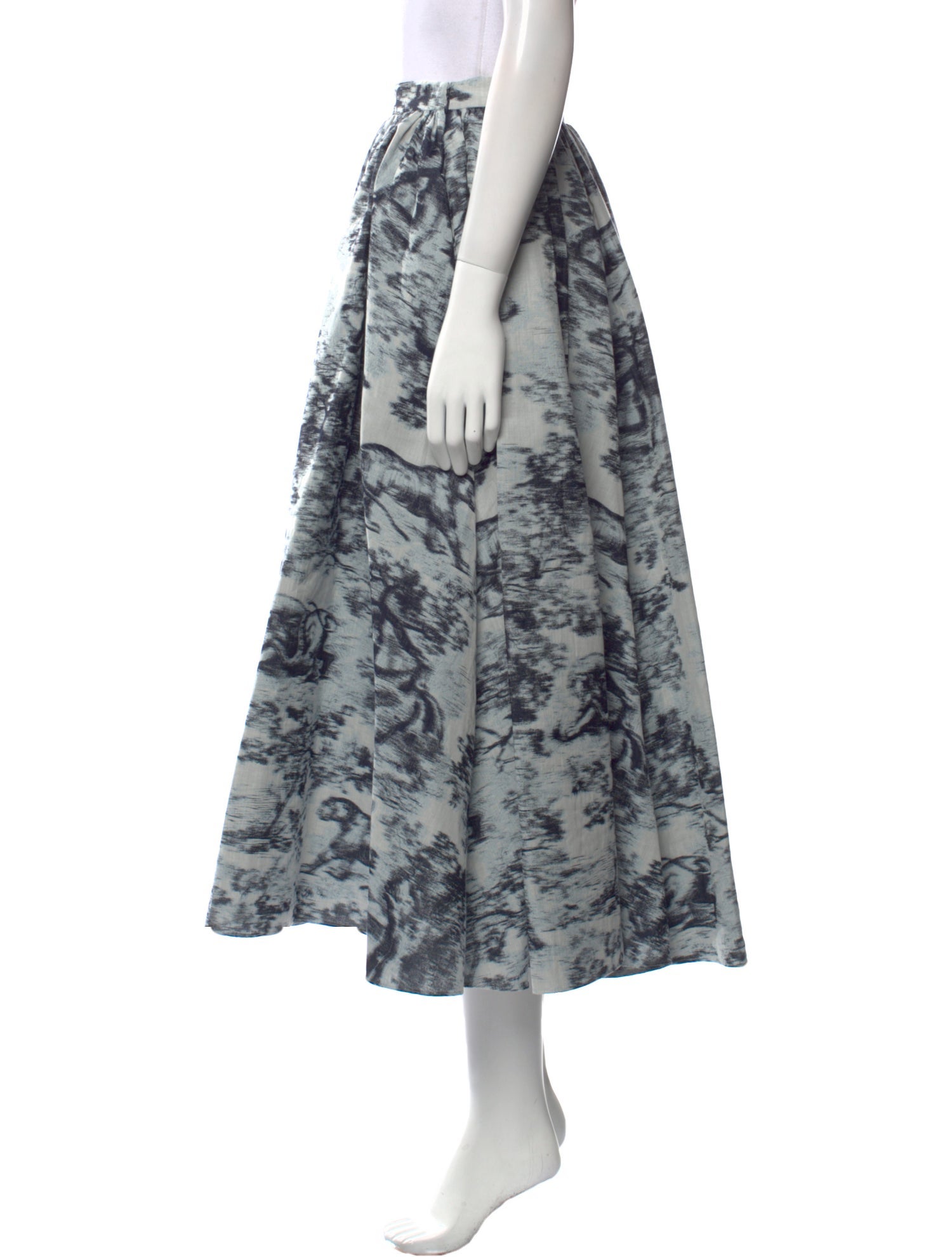 Christian Dior Printed Midi Length Skirt