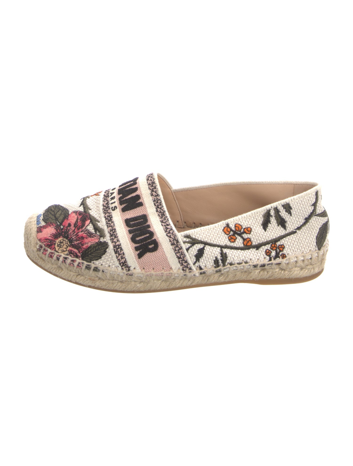 Christian Dior Canvas Floral Print Espadrilles