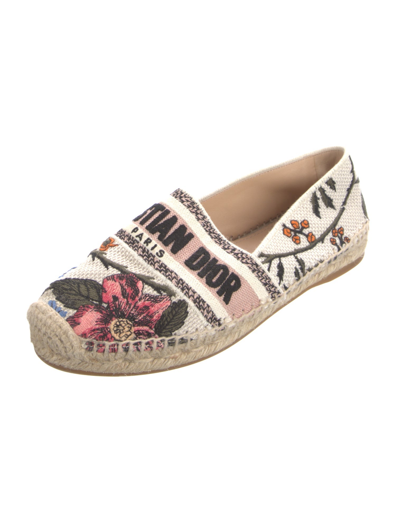 Christian Dior Canvas Floral Print Espadrilles