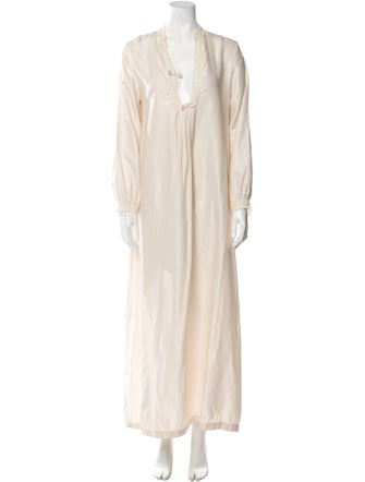 Christian Dior Embroidered Accent Nightgown