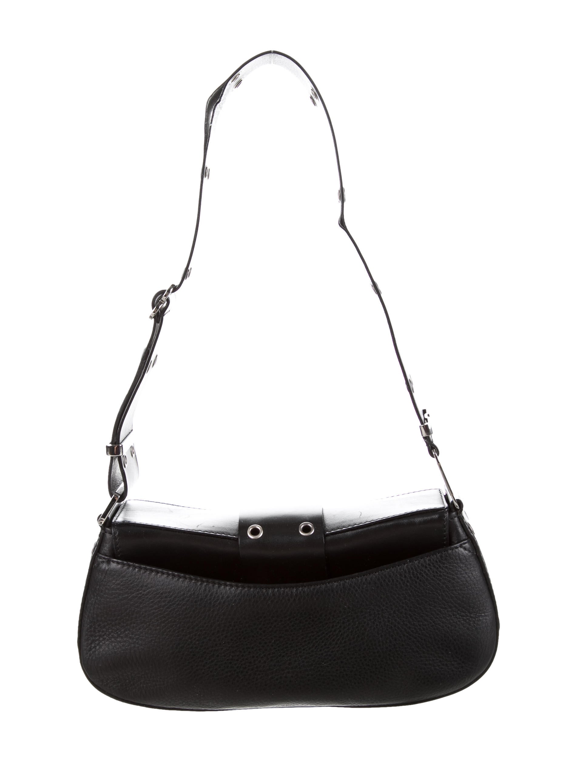 Christian Dior Small Street Chic Columbus Bag - Black Shoulder