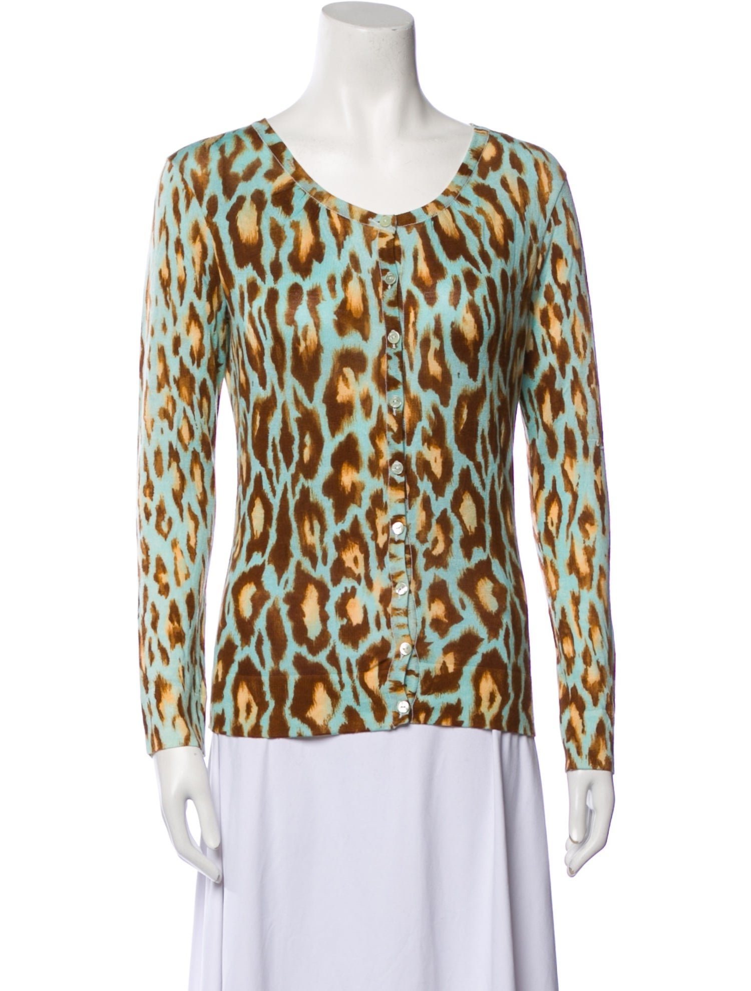 Christian Dior Wool Animal Print Sweater