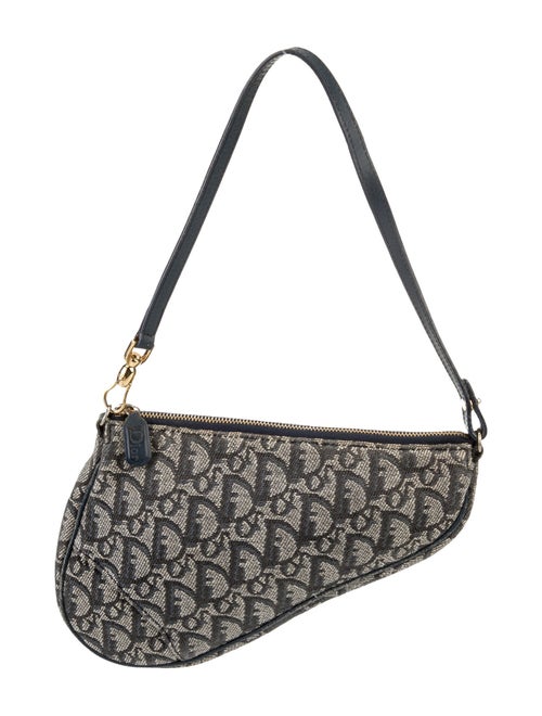 Christian Dior Diorissimo Saddle Pochette Vintage