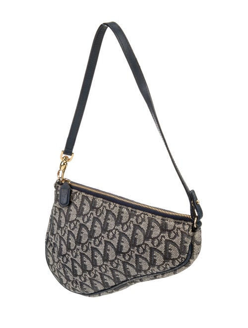 Christian Dior Diorissimo Saddle Pochette Vintage