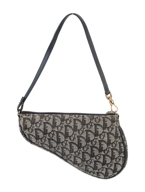 Christian Dior Diorissimo Saddle Pochette Vintage
