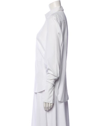 Christian Dior Long Sleeve Button-Up Top